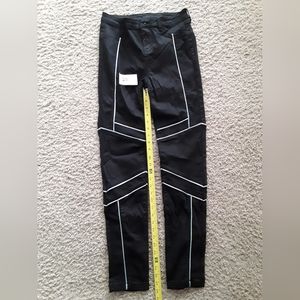 Balera Jeans - Black with White Pinstripes - size Small Adult (28 inseam)